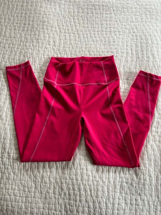 J.Crew Active High-Waisted 7/8 Leggings in Vibrant Pink Size Small - Picture 4 of 8